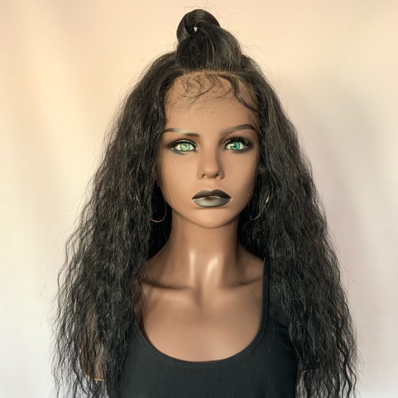 26” Long Water Wave 13x4 Lace Front Premium Fiber Wig for Daily Wear or Events - Picture 4 of 9